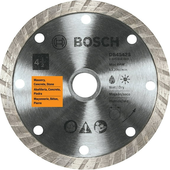 Bosch DB4542S 4-1/2-Inch Turbo Rim Diamond Blade