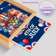 thumbnail image 4 of Patriotic Devon Rex Celebrates 4th of July Acrylic Plaque with Wood Photo Frame Box Cat Lover Kitten Owner Gifts Light Box - 02009, 4 of 5