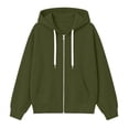 thumbnail image 6 of QQZ Relaxed Fit Zip Up Hooded Sweatshirt Women, Zip Up Sweatshirt Women, Fall Travel Gym Business Casual Daily Outfits, 6 of 6
