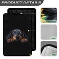 thumbnail image 4 of POLERO RV Door Window Shade, Foldable Hook and Loop Fastener RV Blackout Window Cover, UV Rays Protection for Camper Trailer Door, Light-resistant Fabric (Dachshund Dog), 4 of 7