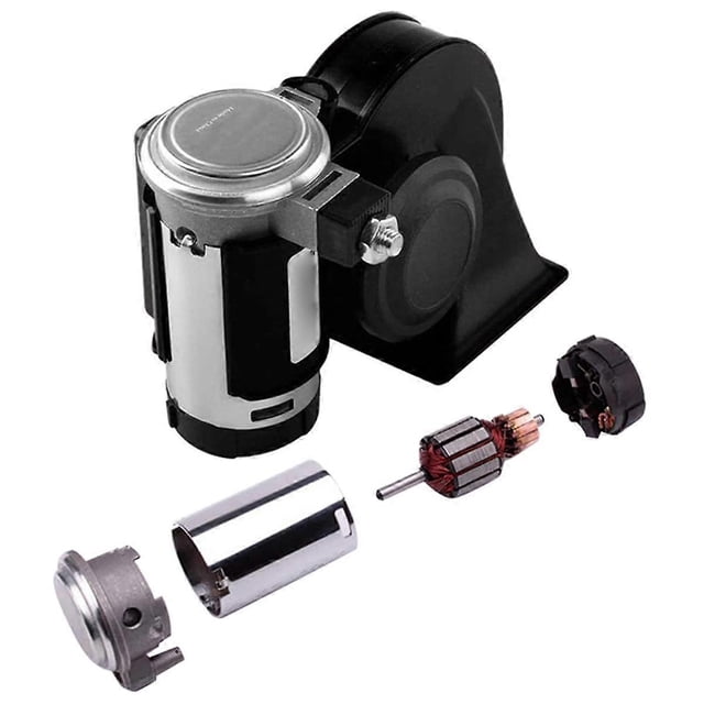 Snail Air Horn with Relay Wire Harness 24V 150Db Super Loud Two Tone Car Horn for Truck Motorcycle
