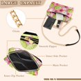 thumbnail image 3 of FORMRS Women Crossbody Purse with Chain Strap Vegan Leather Shoulder Handbag, Floral Raspberries, 3 of 7