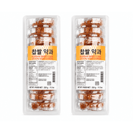 Korean Sweet Rice Yakgwa, Individually Wrapped Traditional Korean Dessert, 20 Count, 22.6 oz