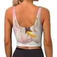thumbnail image 3 of Lsque Dog Sitting In Bathtub With Duck On Head Printed Women'S Sports Bra, Compression, Moisture Wicking, High-Impact Sports Bra For Women,Supportive sports bra-X-Large, 3 of 9