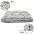 thumbnail image 3 of Forest Pet Bed, Woodland Inspired Abstract Design Leafy Tree Branches and Colorful Birds, Resistant Pad for Dogs and Cats Cushion with Removable Cover, 24" x 39", Coconut and Multicolor, by Ambesonne, 3 of 4