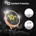 thumbnail image 4 of 2-Pack Protector Case Compatible with Samsung Galaxy Watch Active 2 44mm, Crystal Diamonds Plate Hard Bumper Bling Case Protective Frame Cover Decoration Accessory - Silver & Rose Gold, 4 of 7