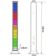 thumbnail image 3 of LINLIN Rhythm Light Bar, 32Bit MIC Sound Voice Control Recognition RGB LED Levels Light Spectrum Audio Display Visualizer Indicator Music Pickup Light for Car Gaming PC TV Computer Room (1Pack), 3 of 8