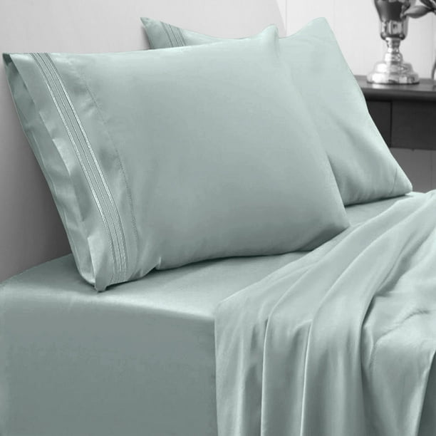 Egyptian Comfort 1800 Thread Count 3 Piece Twin XL Deep Pocket Bed