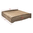 thumbnail image 4 of King Mate's Platform Storage Bed with 6 Drawers, Drifted Gray, 4 of 11