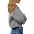 thumbnail image 4 of Kaemgyyd Cardigan Fore Women Lightweight Long Sleeve Solid Casual Sweater Button down Cropped for Fall Winter, 4 of 6
