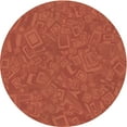 thumbnail image 1 of Ahgly Company Machine Washable Indoor Round Transitional Bright Orange Area Rugs, 3' Round, 1 of 7