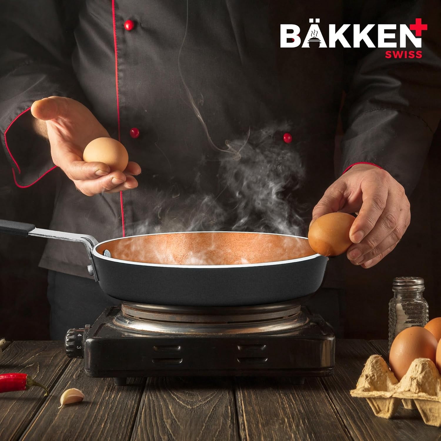 Bakken- Swiss 5.5” Non Toxic Nonstick Copper Frying Pan