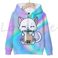 thumbnail image 3 of Sudadera con capucha de animales Boba Tea, sudadera con capucha de gato y zorro, sudadera con capucha Harajuku, sudaderas con capucha para niños, suéteres kawaii, sudaderas casuales, ropa para niños, 3 of 5