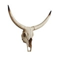 thumbnail image 2 of Long Horned RAM Decor Skull Halloween Decoration Wall Decor Skull Decor Longhorn Skull Figurines Crafts Head For Holiday Bedroom B 50x45x9.5cm, 2 of 8