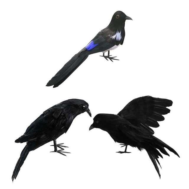 de Jardín de Realistas Artificiales de Pájaros de Simulación de 3 Piezas Pájaros Falsos BLESIY Pájaros decorativos de simulación