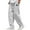 T5-White, variant on Havenx Waffle Pants for Men Straight Wide Leg Open Bottom Pants Elastic Waist Solid Color Track Pants with Pockets Drawstring Heavyweight Comfy Lounge Loose Fit Clothes,Black L