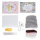 thumbnail image 2 of Kit de fieltro de aguja, fibra química de lana, manualidades de juguete hechas a mano con animales para principiantes(186# Ballet Hamster), 2 of 8