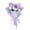 Purple, variant on Flowers 2 Hand Knitted Bouquet Arrangement for Home and Event Centerpiece for Weddings Party Seasonal Display,28 cm,Blue