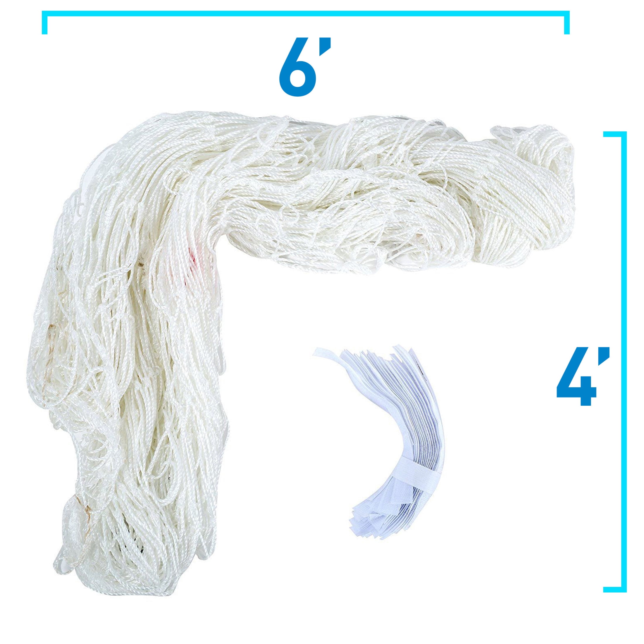 Franklin Sports Soccer Replacement Goal Nets and Soccer Goal Straps - Replacement Net for 6'x4' Goals