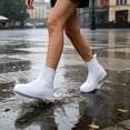 thumbnail image 6 of Homellea Silicone Rain Shoe Covers, Waterproof Reusable Overshoes with Non Slip Sole, Portable Foldable Shoe Protectors for Walking, Cycling, Gardening and Travel, 1 Pair, 6 of 6