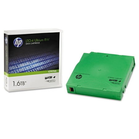 HP 1/2  Ultrium LTO-4 Cartridge  2600ft  800GB Native/1.6TB Compressed Capacity -HEWC7974A