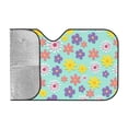 thumbnail image 3 of Car Windshield Sunshade, Daisy Floral Pattern Pattern Sunshade Blocks Heat and Sun's UV rays,Small, 3 of 9