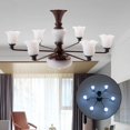 thumbnail image 2 of Redempat Modern Miniature Chandelier Celing Lamp Model Decor Layout Accessories Golden White Light 8.2x4.5cm 1Set, 2 of 6