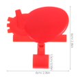 thumbnail image 2 of unbranded 10Ud Etiquetas Para Estetoscopio En Plástico Rojo Para Identificación Profesional Y Personalización, 2 of 8