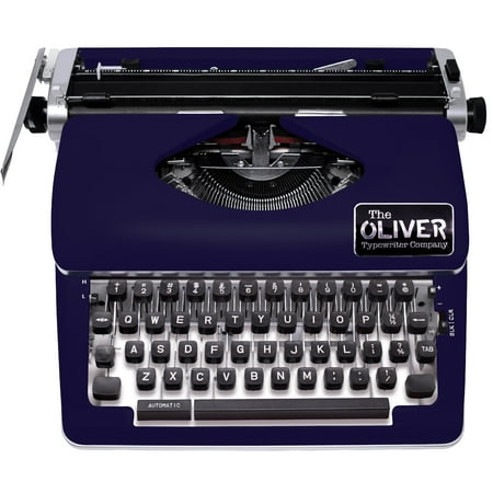 The Oliver Typewriter Company Legacy Prestige Manual Typewriter, Royal Blue