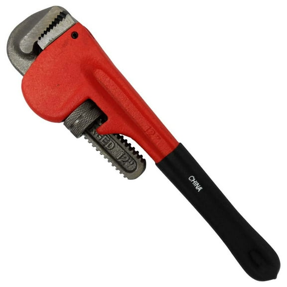 ARTESIA TOOL 12" (30.5 cm) Steel Pipe Wrench | Advanced Thumbwheel Control up to 1-5/8" (4.1 cm) | Heavy-Duty | Red-Painted Steel | Plumbing Essential