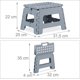 thumbnail image 4 of Taburete Plegable Taburete De Viaje Portátil Grande Taburete De Baño Para Niños, Hasta 120 Kg, Plástico, 22,5 Cm, ​​Colores A Elegir, 4 of 5