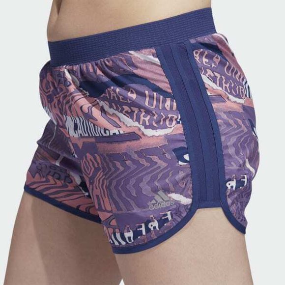 Adidas FL7253 Marathon 20 City Clash Shorts Dash Grey / Glow Pink ( L )