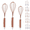 4.Rose Gold, variant on SIMDOO  Rose Gold Whisk Set Pack of 3 Stainless Steel 8" 10" 12" Whisks for Cooking, Beater, Kitchen Wire Wisk Gold Whisk Set Pack of 3 Stainless Steel 8" 10" 12" Whisks for Cooking, Beater, Kitchen