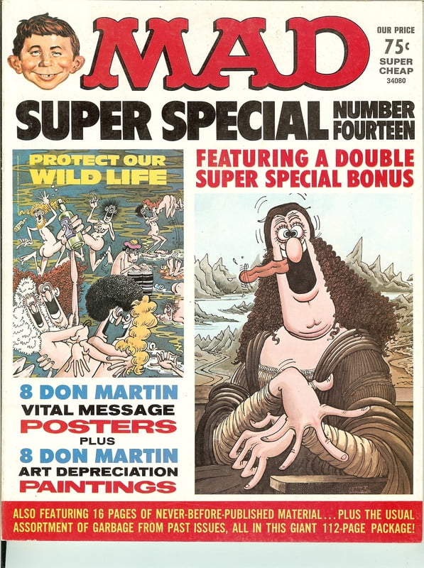 MAD Magazine Vintage Collectible HIGH GRADE Super Special Number 14
