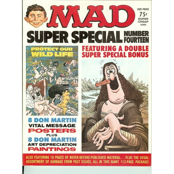 MAD Magazine Vintage Collectible HIGH GRADE Super Special Number 14