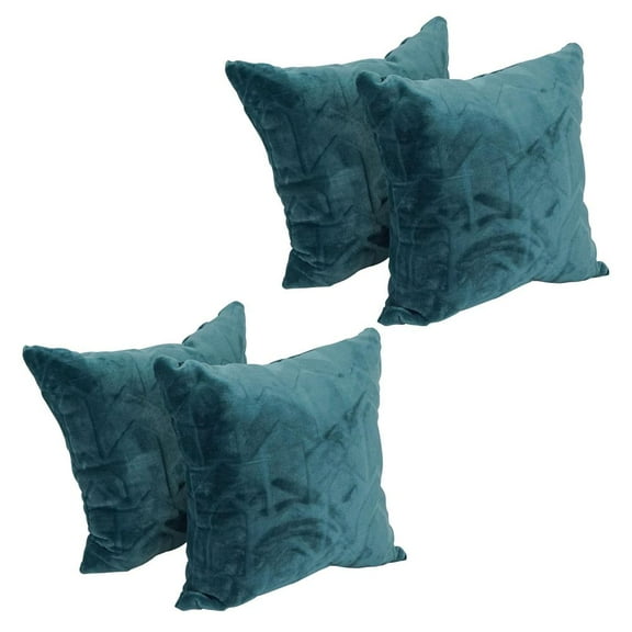 Blazing Needles 17-inch Jacquard Throw Pillows with Inserts (Set of 4)  9910-S4-ID-152