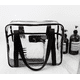 thumbnail image 2 of Bolsas de viaje transparentes para artículos de tocador, bolsa de aseo transparente, bolsa de cosméticos de viaje grande, bolsa de equipaje con cremallera de PVC transparente impermeable con, 2 of 5