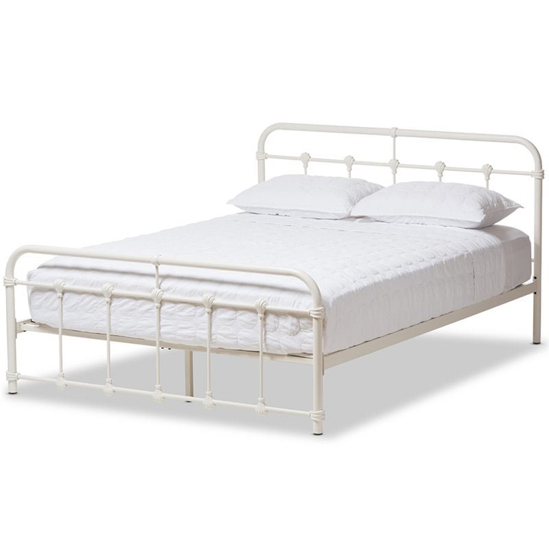 Baxton Studio Mandy Queen Metal Spindle Bed In White Canada - White Queen Platform Bed Frame Canada Baxton Studio Mandy Queen Metal Spindle Bed In White Canada - White Queen Platform Bed Frame Canada