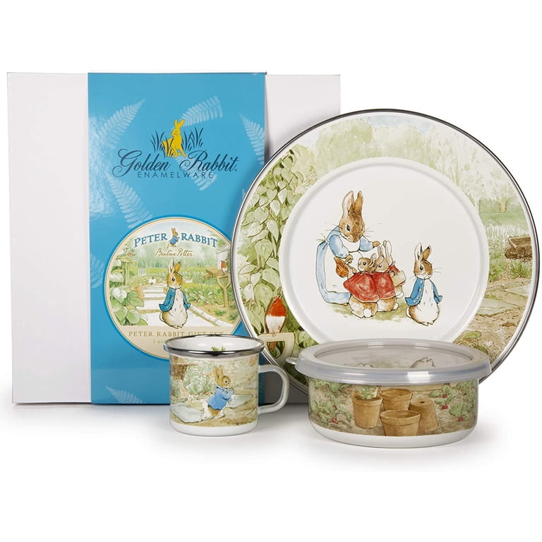 Golden Rabbit Enamelware - Peter Rabbit Pattern - 3-piece Child