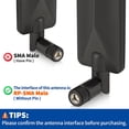 thumbnail image 2 of 4G LTE Cellular Trail Game Camera Antenna 9dBi RP-SMA Male (2-Pack) Compatible with Spypoint Stealth Cam Tactacam Cuddeback Camera Wireless Router Security Camera, 2 of 7