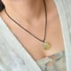thumbnail image 4 of Nvzi Colgante de collar hecho a mano, collar con colgante de piedra cruda irregular (blanco), 4 of 5