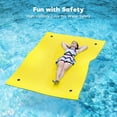 thumbnail image 6 of WARMOUNTS Water Floating Mat Foam Pad, 9x6ft Bouncy Tear-Resistant XPE Foam, Recreation and Relaxing for Pool Lake River Ocean Outdoor Water Activities,, 6 of 9