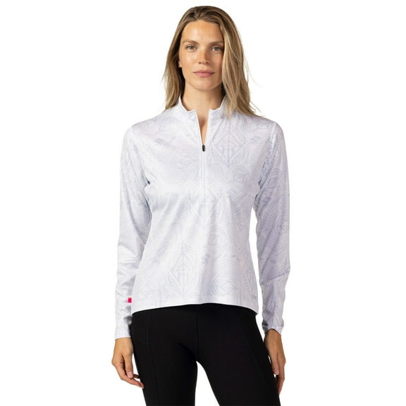 Terry Sunblocker Womens Long Sleeve Cycling Jersey Bike Apparel Moisture Wicking UPF 50  Sun Top, Regular & Plus