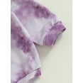 thumbnail image 6 of Bagilaanoe Newborn Baby Girl Boy Oversized Rompers Tie Dye Print Print Long Sleeve Bodysuits 6M 12M 18M 24M Infant Casual One Piece Short Jumpsuit, 6 of 8