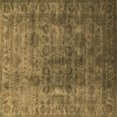 thumbnail image 1 of Ahgly Company Indoor Square Oriental Brown Industrial Area Rugs, 6' Square, 1 of 4