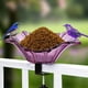 thumbnail image 3 of Fiudx Artículos en oferta con ofertas flash 2024 Nuevo baño para pájaros en miniatura para jardín al aire libre Nuevo cuenco para baño para pájaros Comedero para pájaros, 3 of 6
