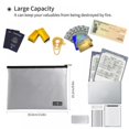 thumbnail image 2 of Fireproof Document Bags 13.8”x 9.9”Waterproof and Fireproof Money Bag Fireproof Safe Storage Pouch with Zipper for A4 Document Holder File Cash and Tablet, 2 of 10