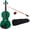 Green, variant on SolaceHue Acoustic Violin Set for Adults & Students, Full Size Violin with Case, Bow, Rosin, Shoulder Rest & Extra Strings, Solid Wood Fiddle Starter Kit (Blue)