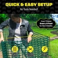 thumbnail image 6 of BOEN 4' x 100' Green Temporary Fencing, Mesh Snow Fence, Plastic, Safety Garden Netting, Above Ground Barrier, for Deer, Kids, Swimming Pool, Silt, Lawn, Rabbits, Poultry, Dogs, 6 of 6