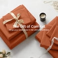 thumbnail image 5 of Sasttie Queen Size Sheets Set Brushed Microfiber, 4 Piece Sheet Set Upto 16 Inches Deep Pocket Bedding Sheets & Pillowcases - Burnt Orange, 5 of 8